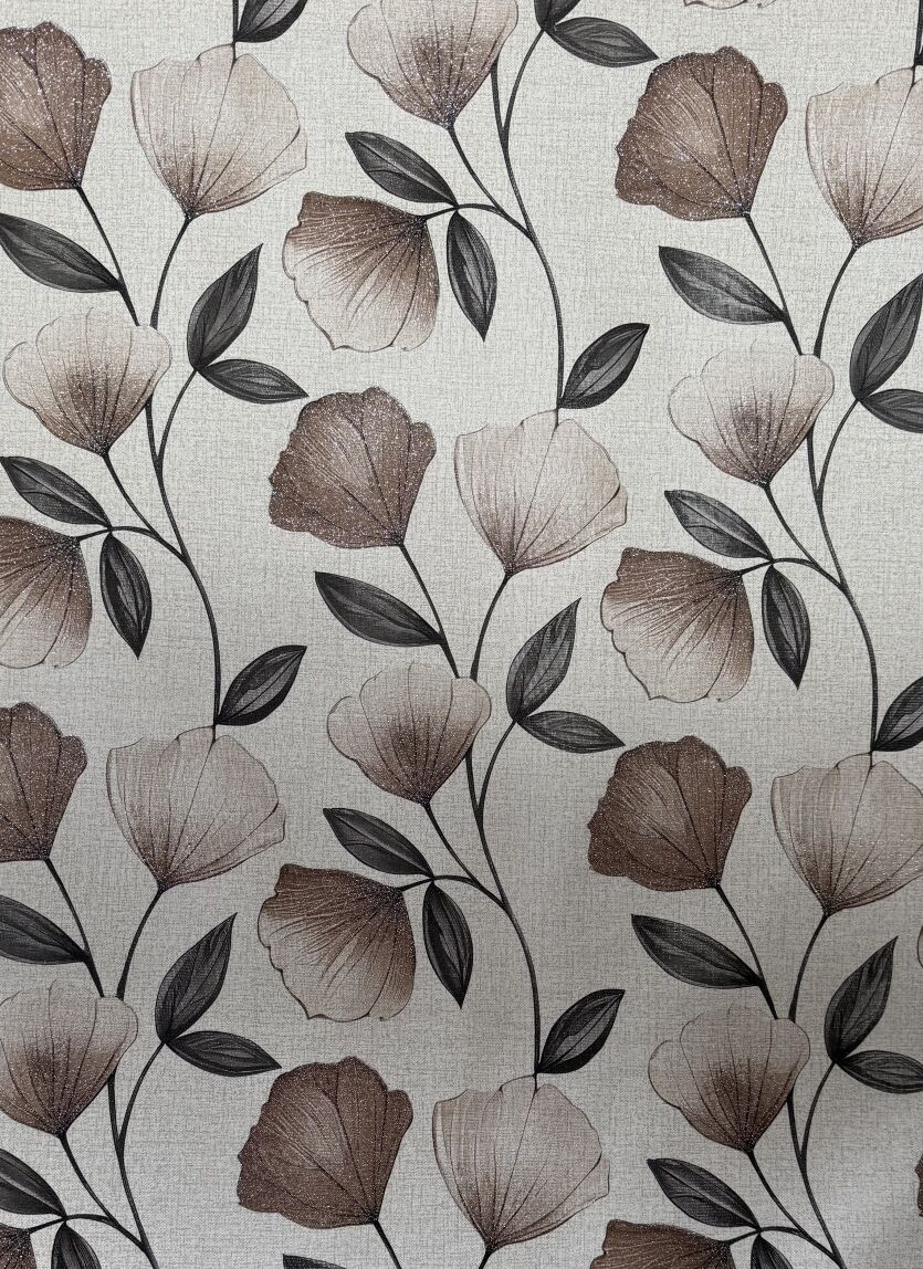 Cerata 140cm kwiaty brokat