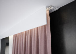 LK-04M Creativa 180x45mm L= 2,44m 5907684601897 listwa karniszowa Biały Light Blocker Satyna